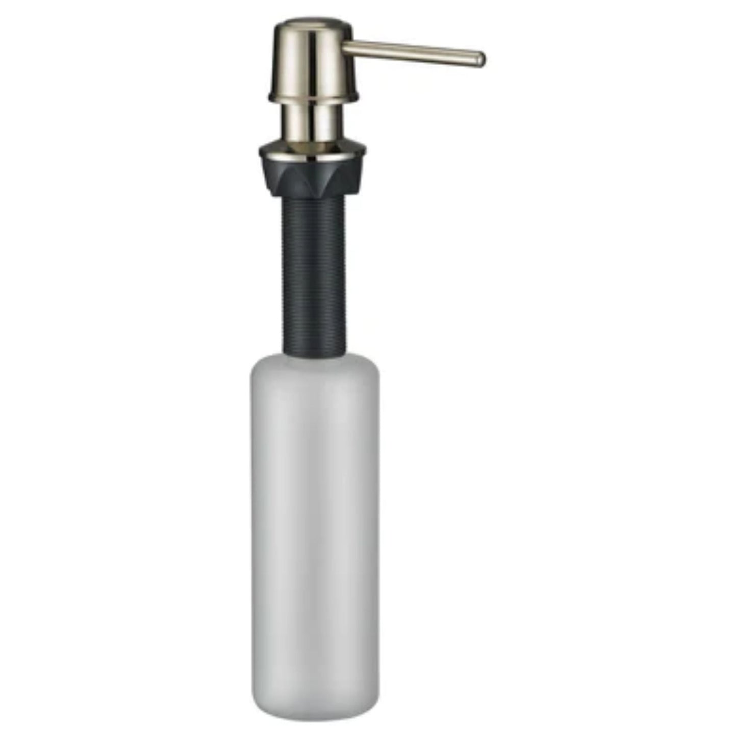 LessCare Brushed Nickel Finish Soap Dispenser