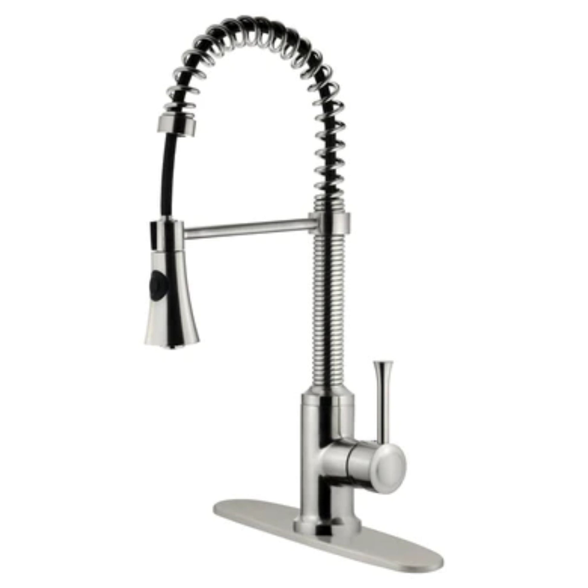 LessCare Brushed Nickel Kitchen Faucet With Shower Sprayer - LK9B