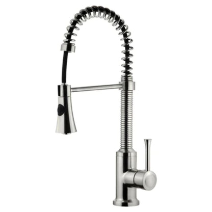 LessCare Brushed Nickel Kitchen Faucet With Shower Sprayer - LK9B