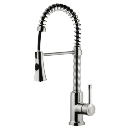 LessCare Brushed Nickel Kitchen Faucet With Shower Sprayer - LK9B