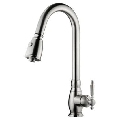 LessCare Brushed Nickel Pull Down Kitchen Faucet - LK6B