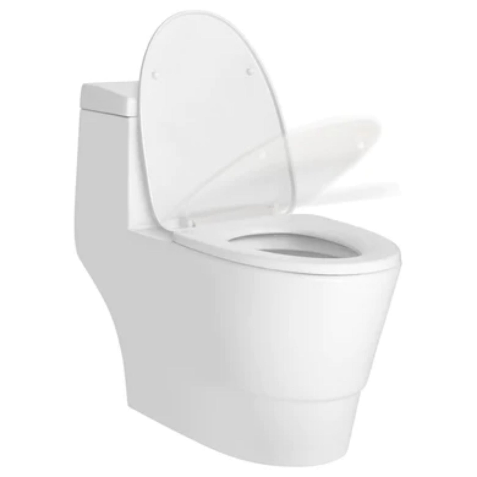 LessCare Dual Flush Elongated One Piece Ceramic Toilet