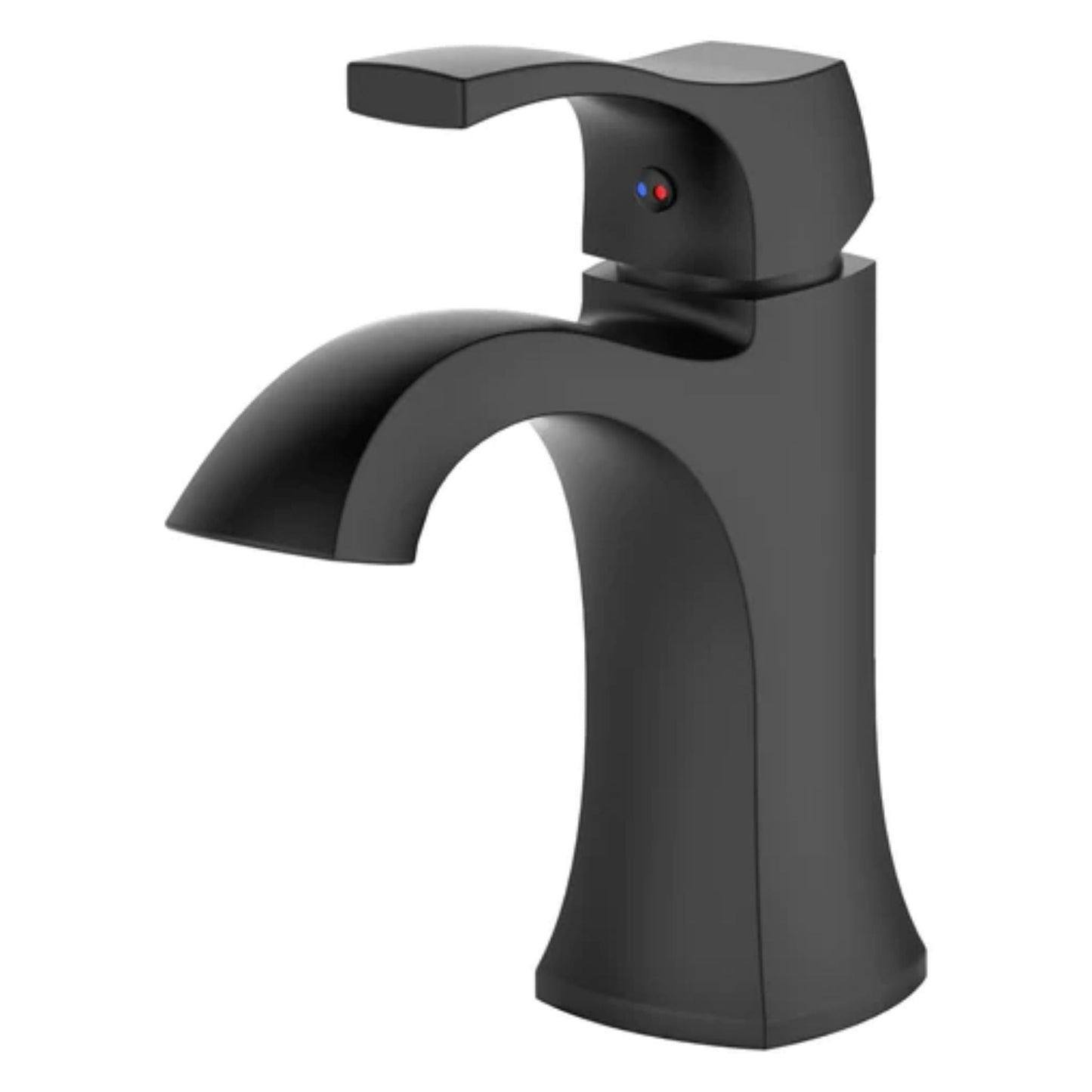 LessCare Matte Black Modern Bathroom or Bar Faucet - LB21M