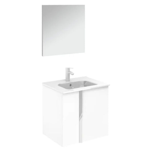 LessCare Onix+ by Royo 24" White Modern Wall-Mount Vanity Cabinet