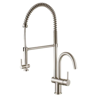 LessCare Spring Type Industrial Style Pull-Out Kitchen Faucet - LK16B