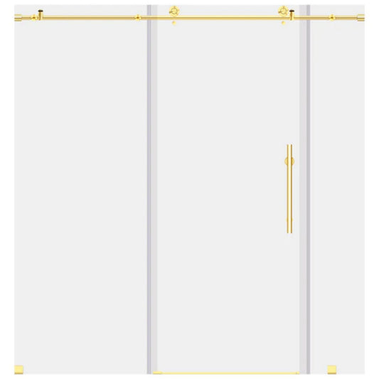 LessCare Ultra-C 68-72" x 76" Gold Sliding Shower Door