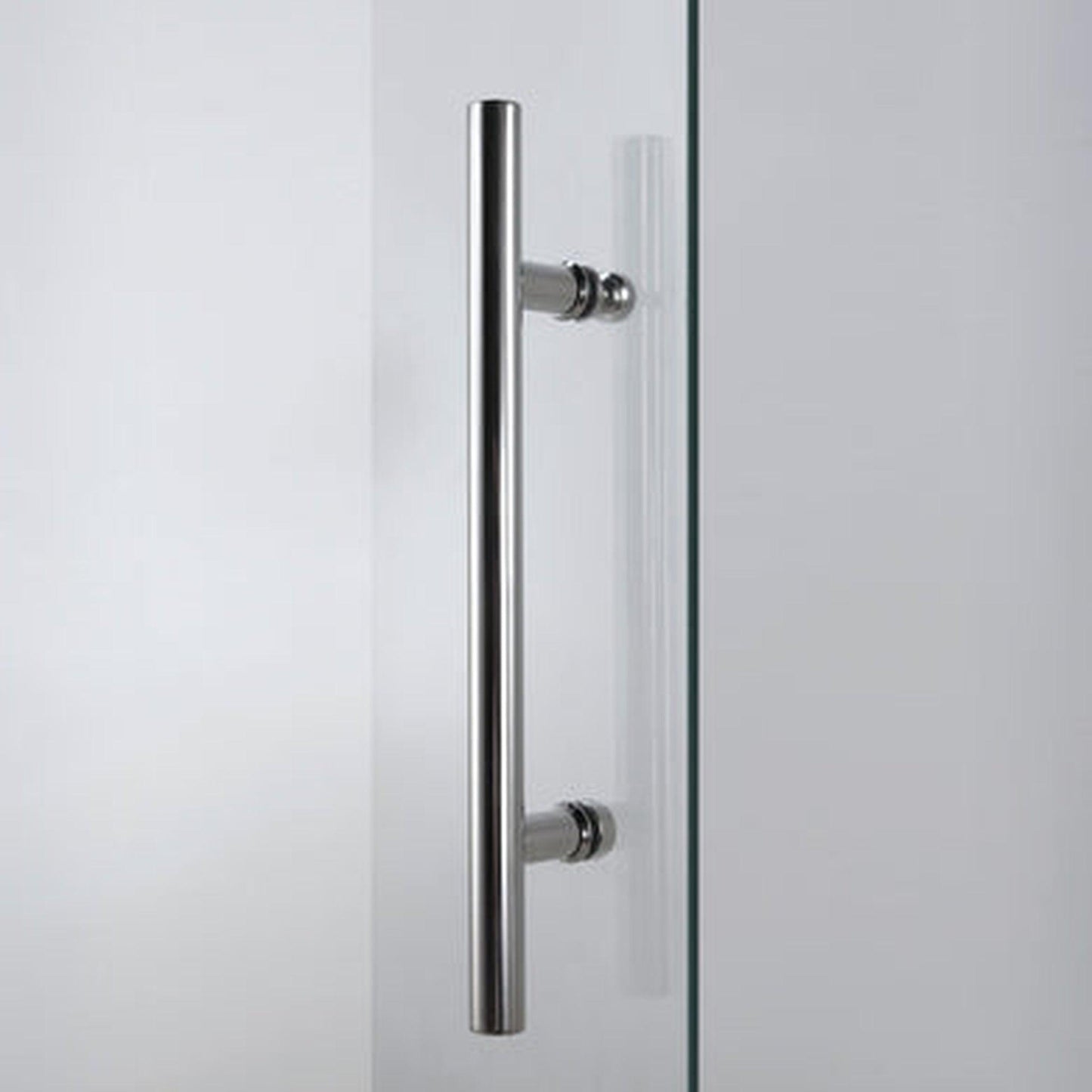 LessCare Ultra-C 68-72" x 76" x 34 1/2" Chrome Sliding Shower Enclosure