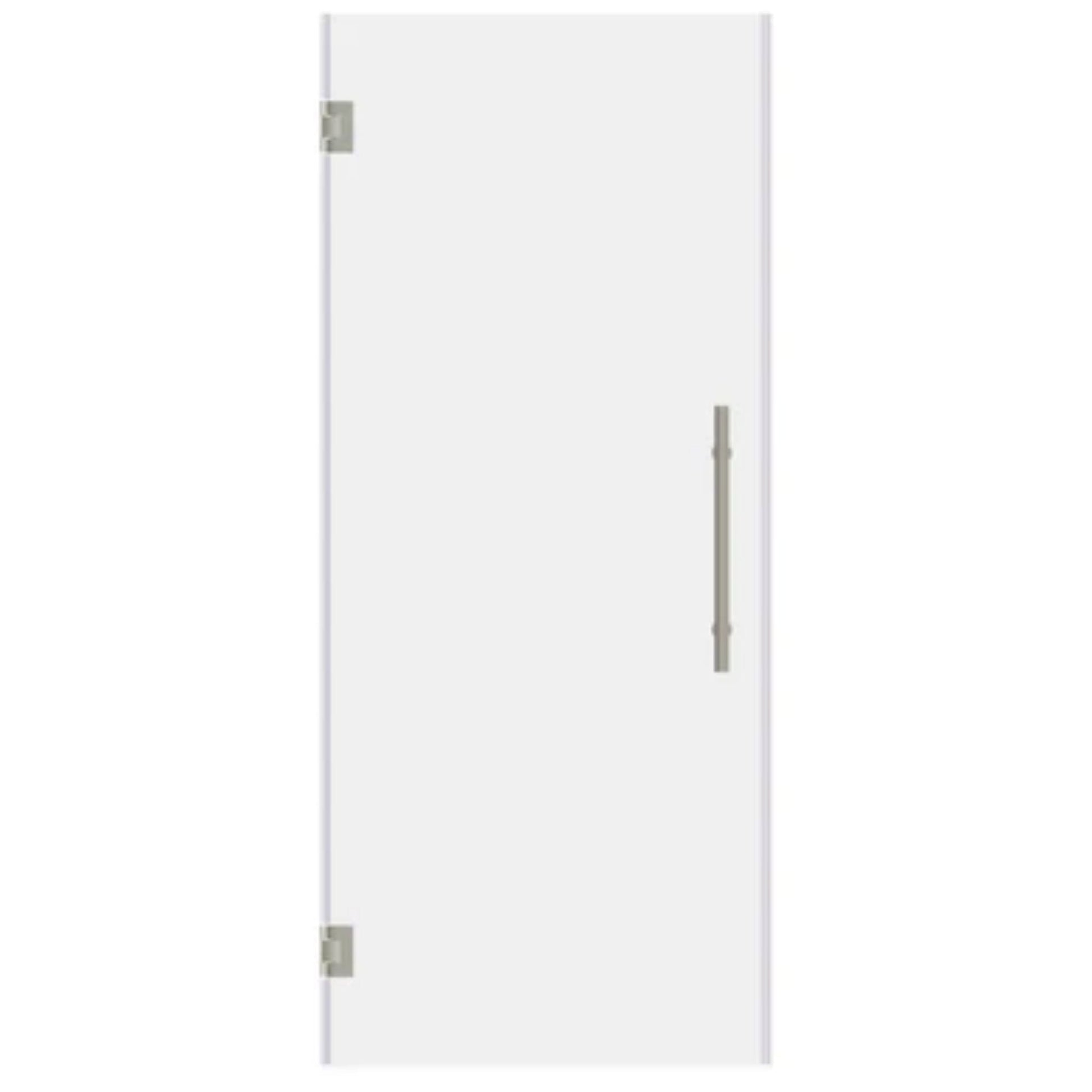 LessCare Ultra-E 24" x 72" Brushed Nickel Swing-Out Shower Door