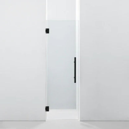 LessCare Ultra-E 24" x 72" Matte Black Swing-Out Shower Door