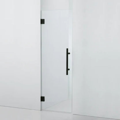 LessCare Ultra-E 24" x 72" Matte Black Swing-Out Shower Door