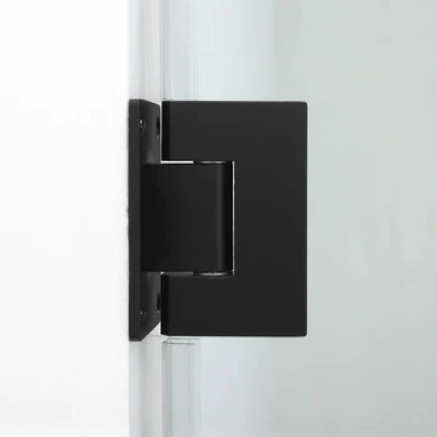 LessCare Ultra-E 24" x 72" Matte Black Swing-Out Shower Door
