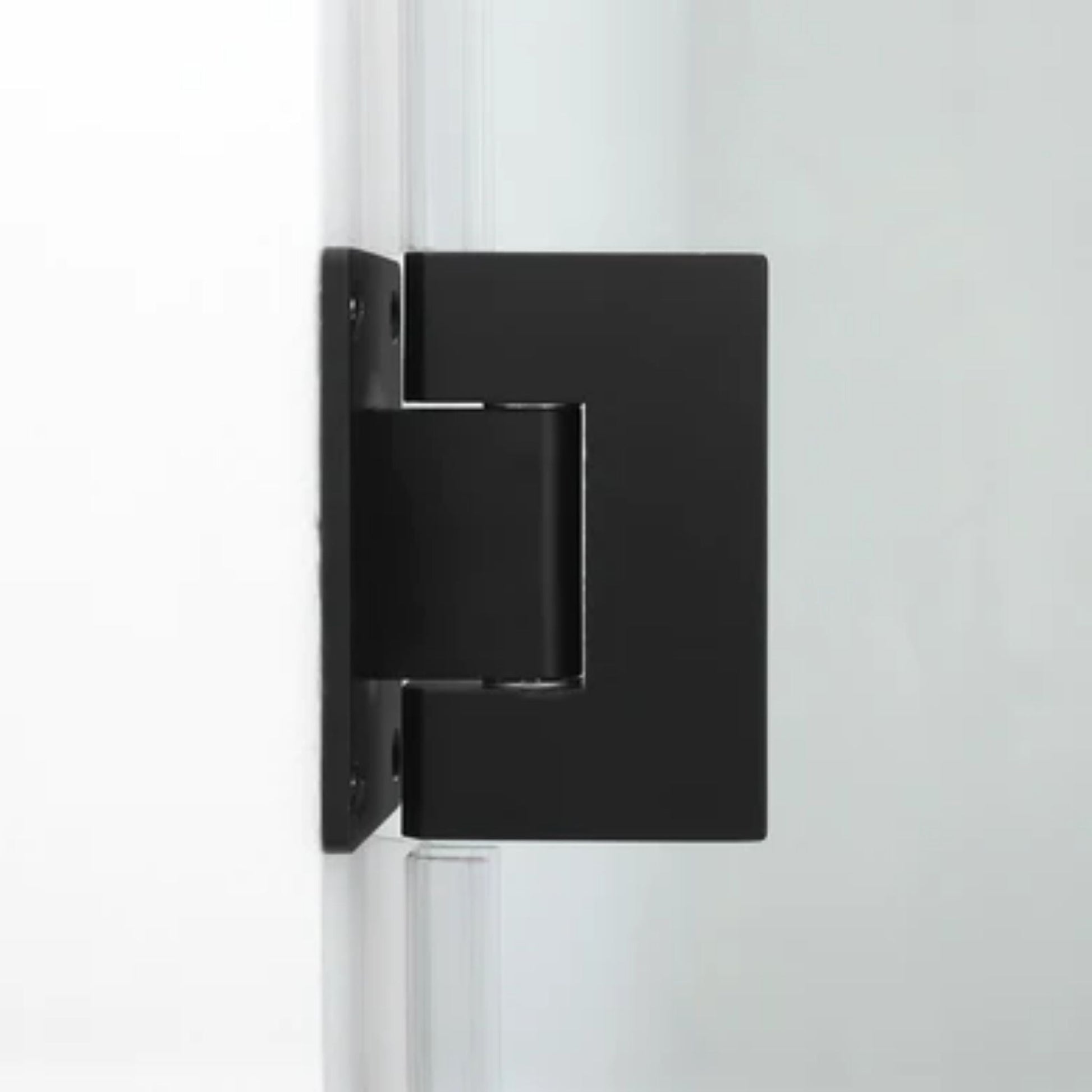 LessCare Ultra-E 24" x 72" Matte Black Swing-Out Shower Door