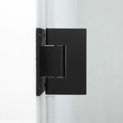 LessCare Ultra-E 24" x 72" Matte Black Swing-Out Shower Door