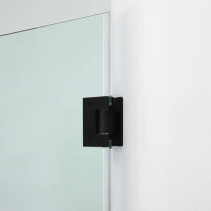 LessCare Ultra-E 24" x 72" Matte Black Swing-Out Shower Door