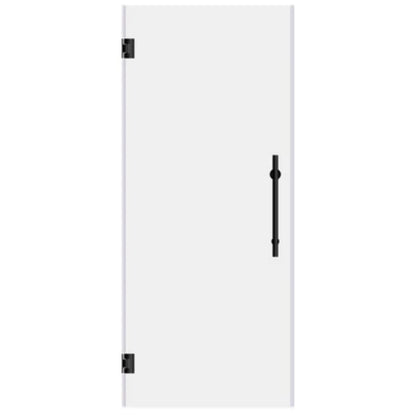LessCare Ultra-E 24" x 72" Matte Black Swing-Out Shower Door