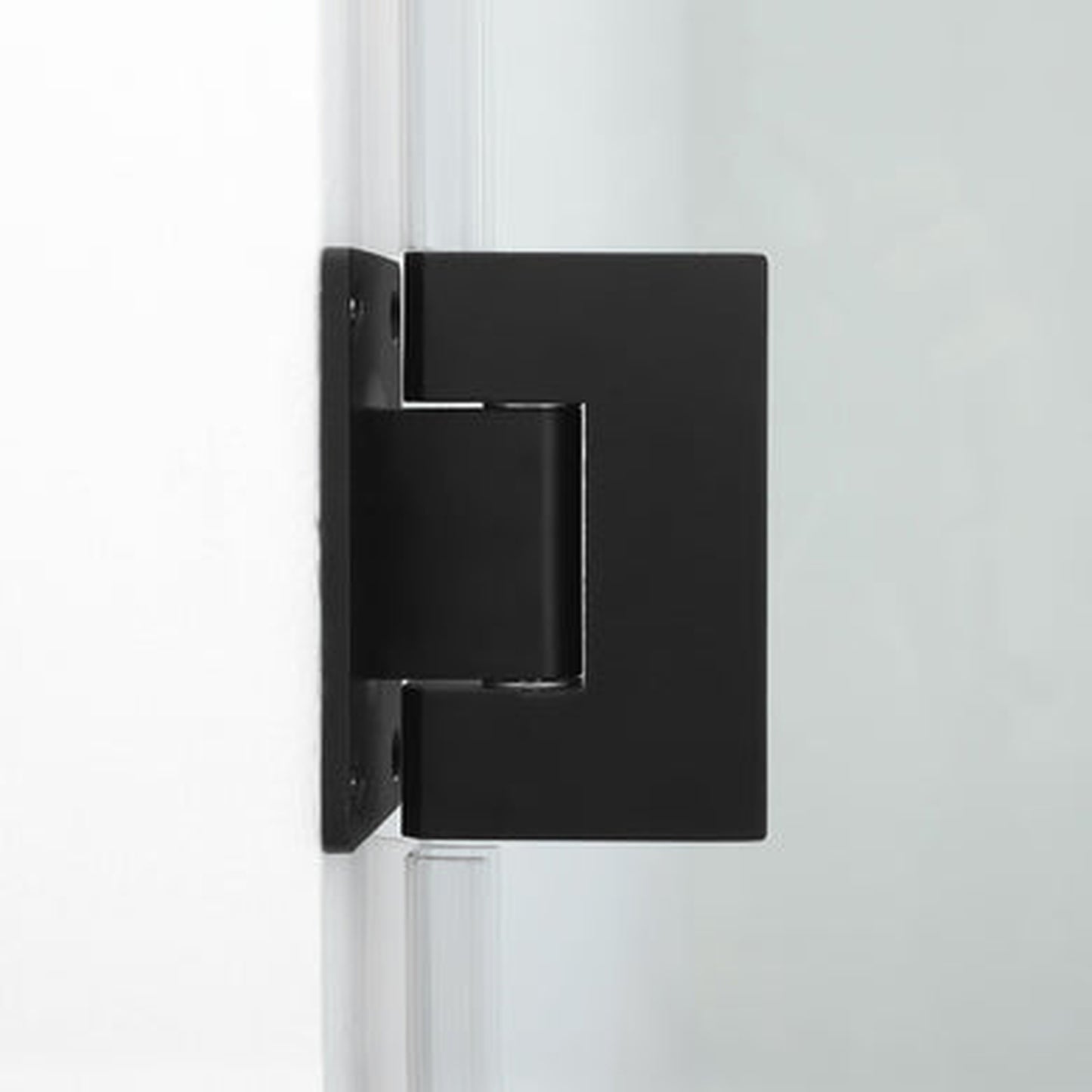 LessCare Ultra-E 32-33" x 72" Matte Black Swing-Out Shower Door