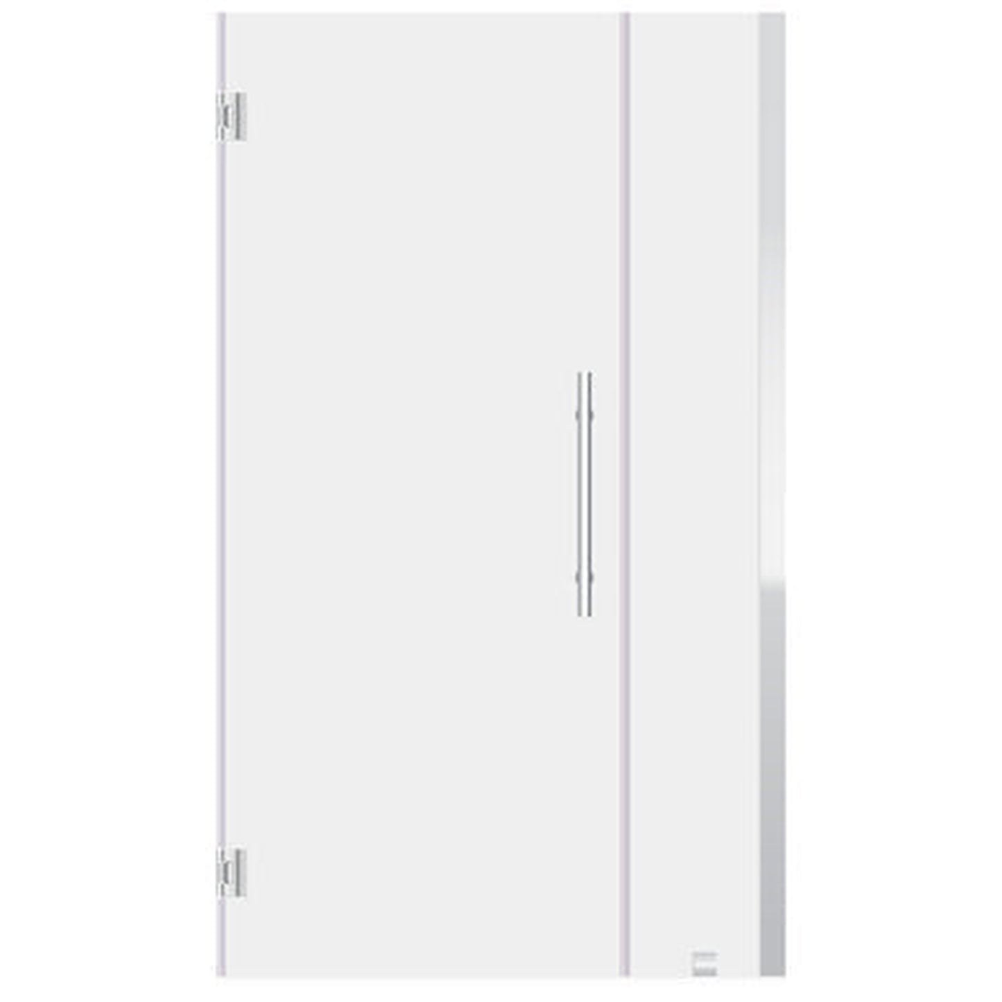 LessCare Ultra-E 34-35" x 72" Chrome Swing-Out Shower Glass Door