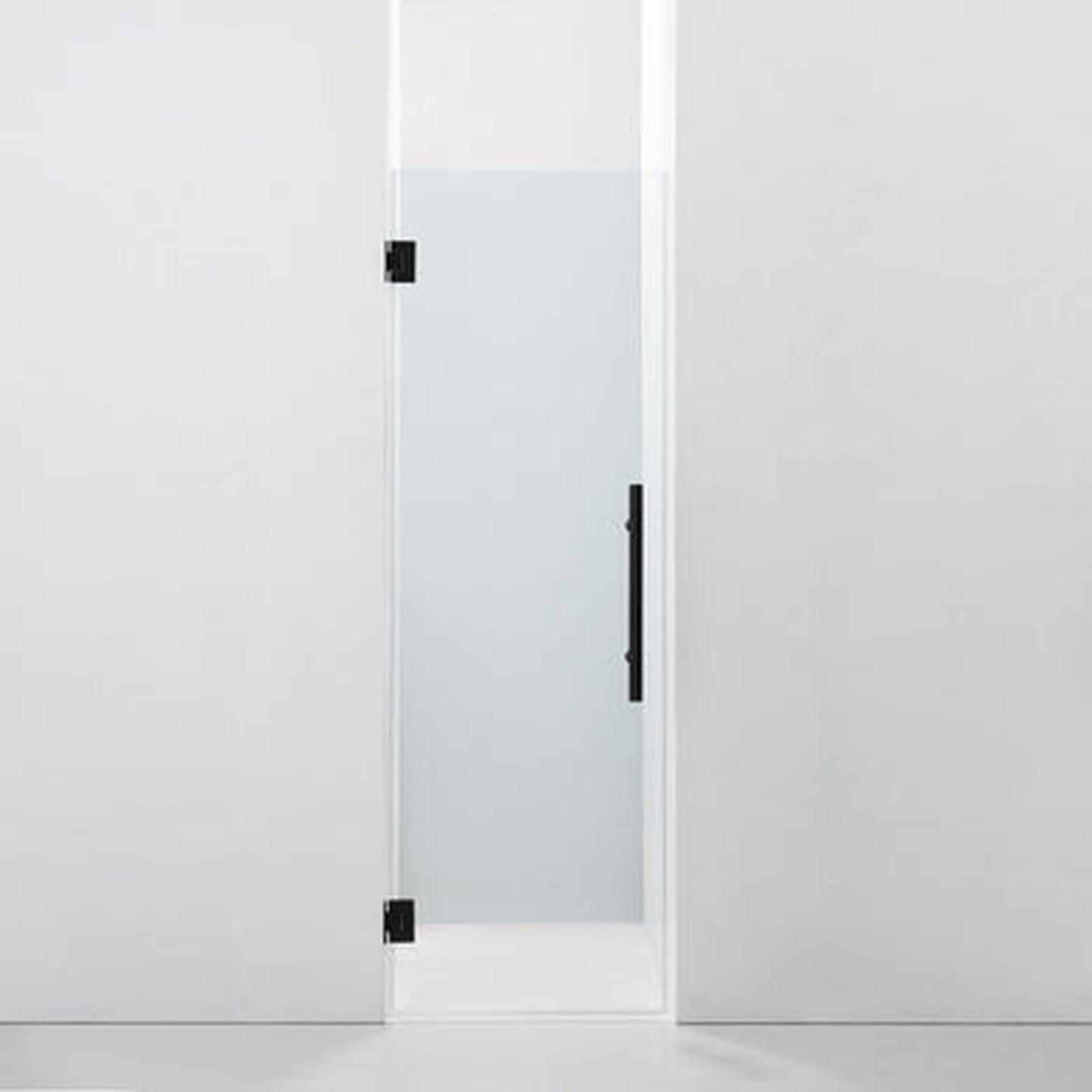 LessCare Ultra-E 36" x 72" Matte Black Swing-Out Shower Door