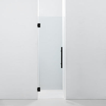 LessCare Ultra-E 36" x 72" Matte Black Swing-Out Shower Door
