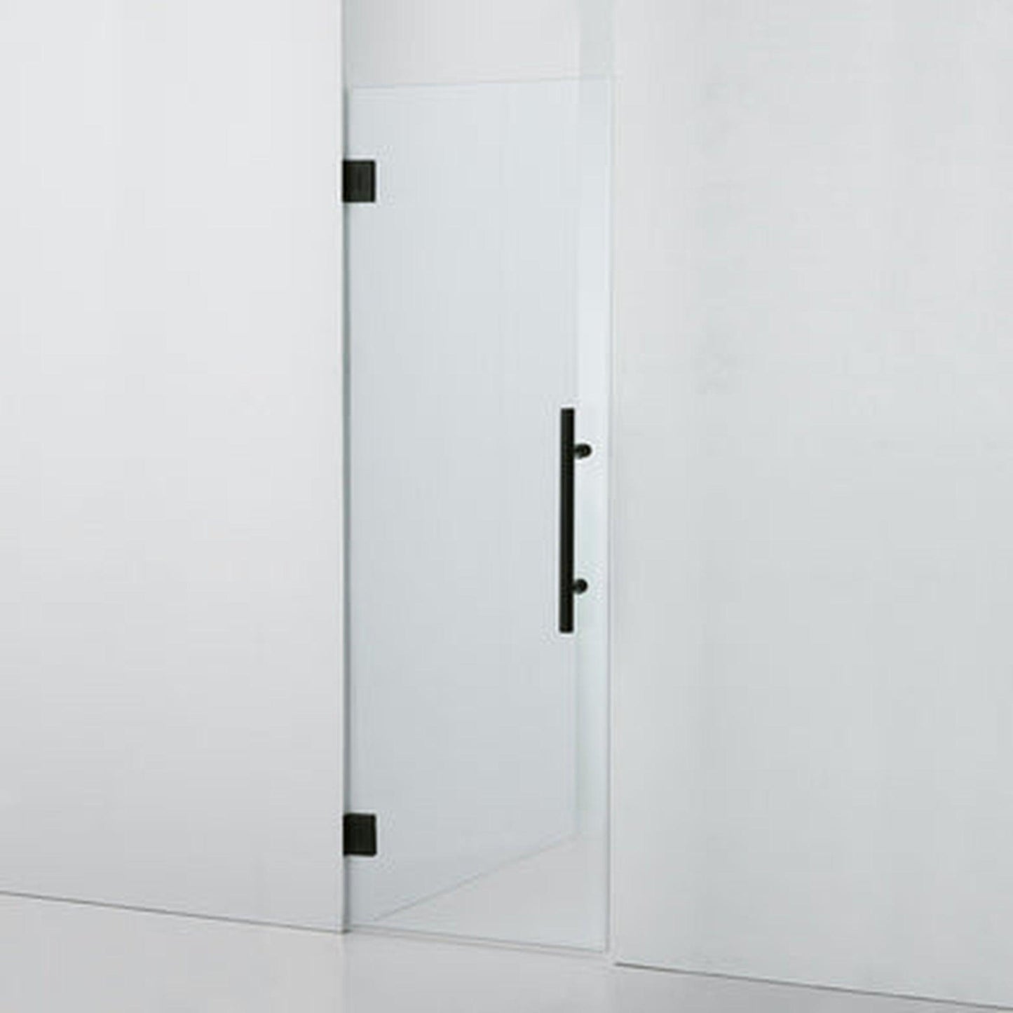 LessCare Ultra-E 36" x 72" Matte Black Swing-Out Shower Door