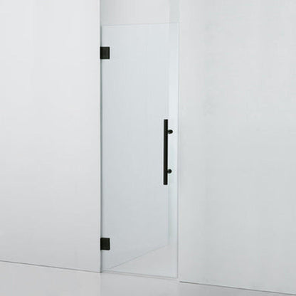 LessCare Ultra-E 36" x 72" Matte Black Swing-Out Shower Door