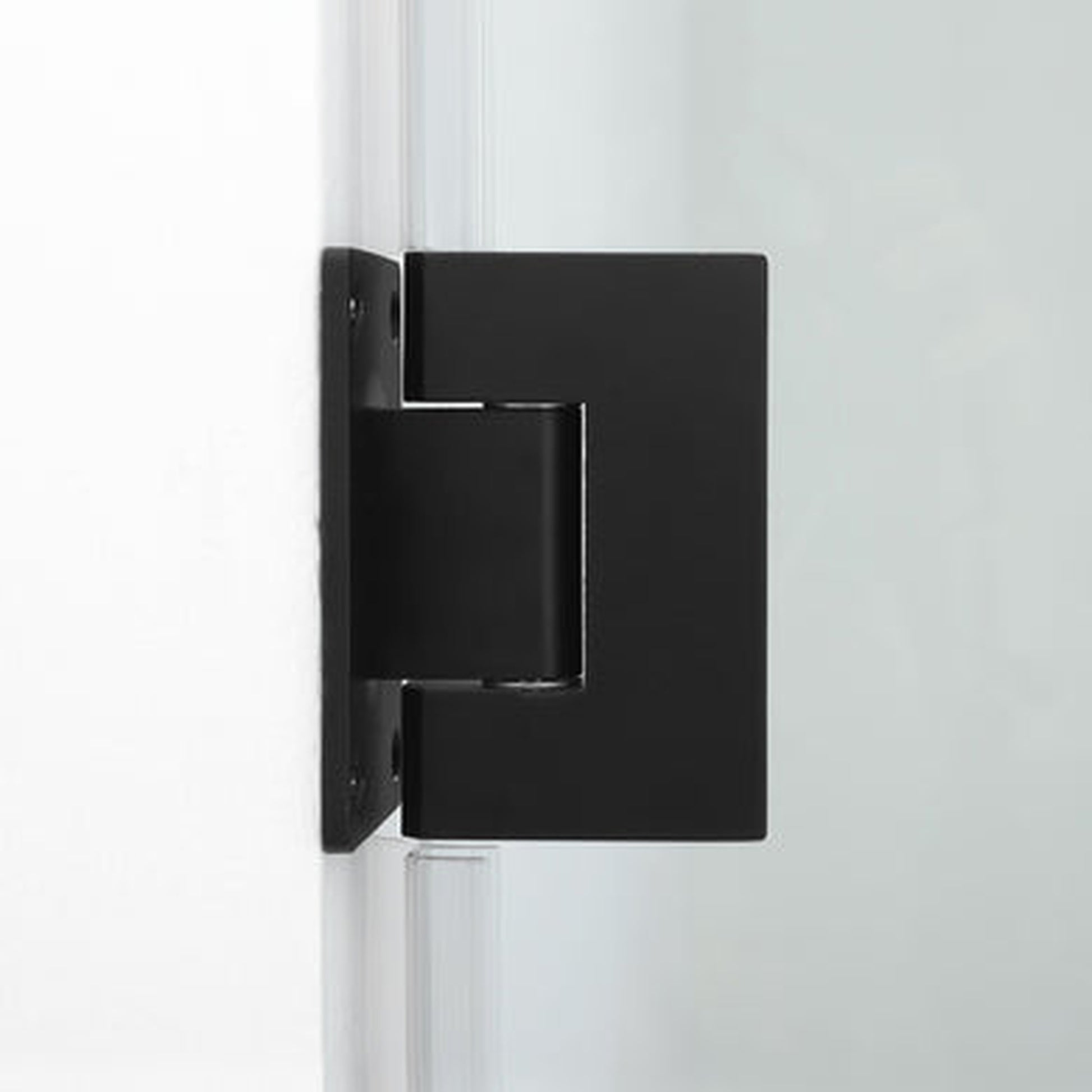 LessCare Ultra-E 36" x 72" Matte Black Swing-Out Shower Door