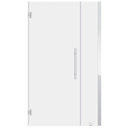 LessCare Ultra-E 40-41" x 72" Chrome Swing-Out Shower Door with 10" Side Panel