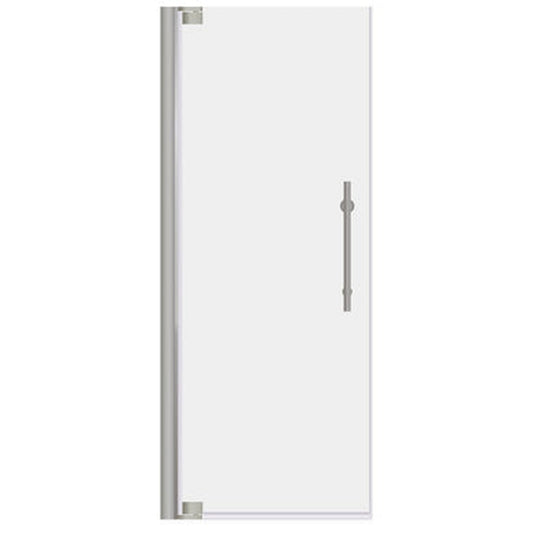 LessCare Ultra-G 29-30" x 72" Brushed Nickel Swing-Out Shower Door