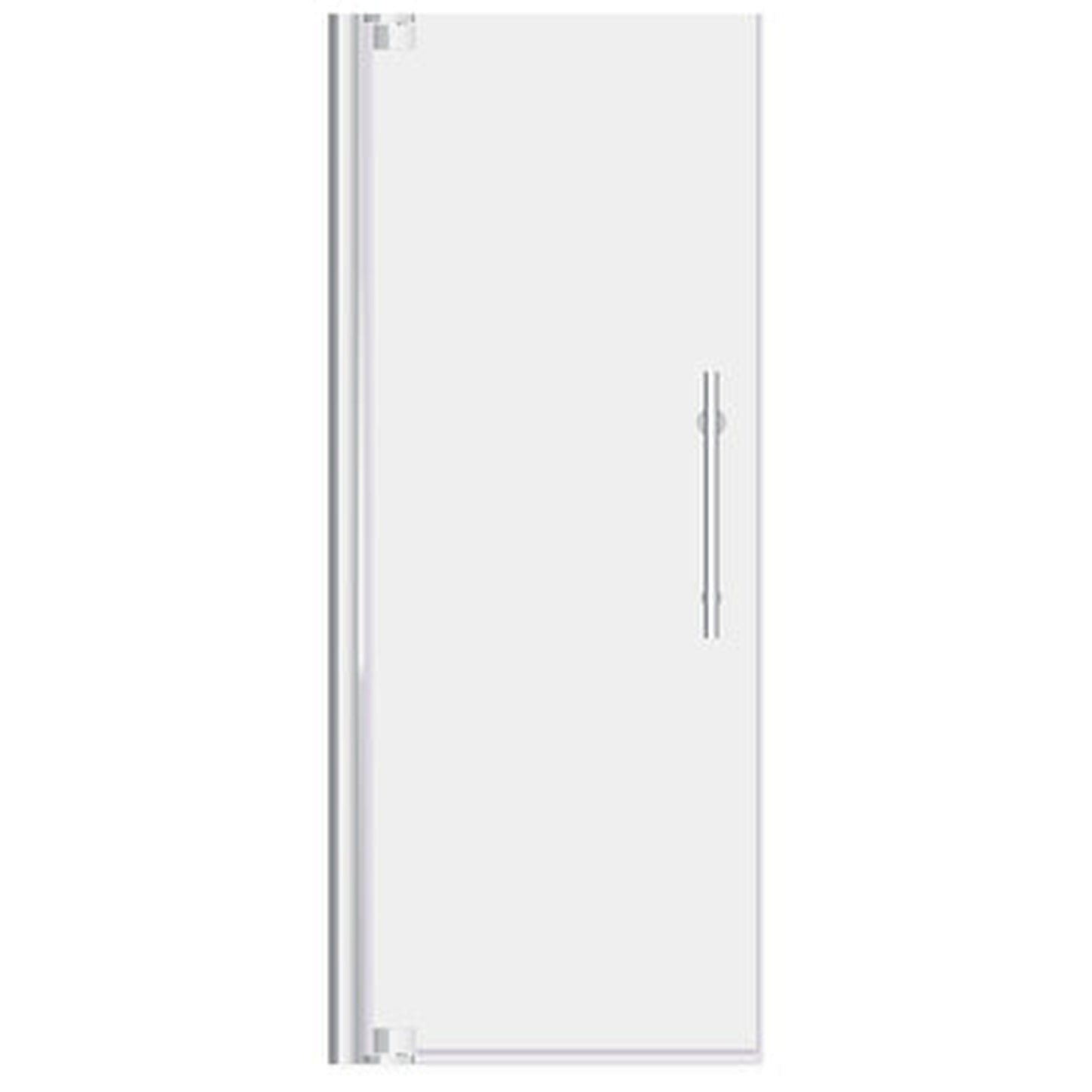 LessCare Ultra-G 34-35" x 72" Chrome Swing-Out Shower Door