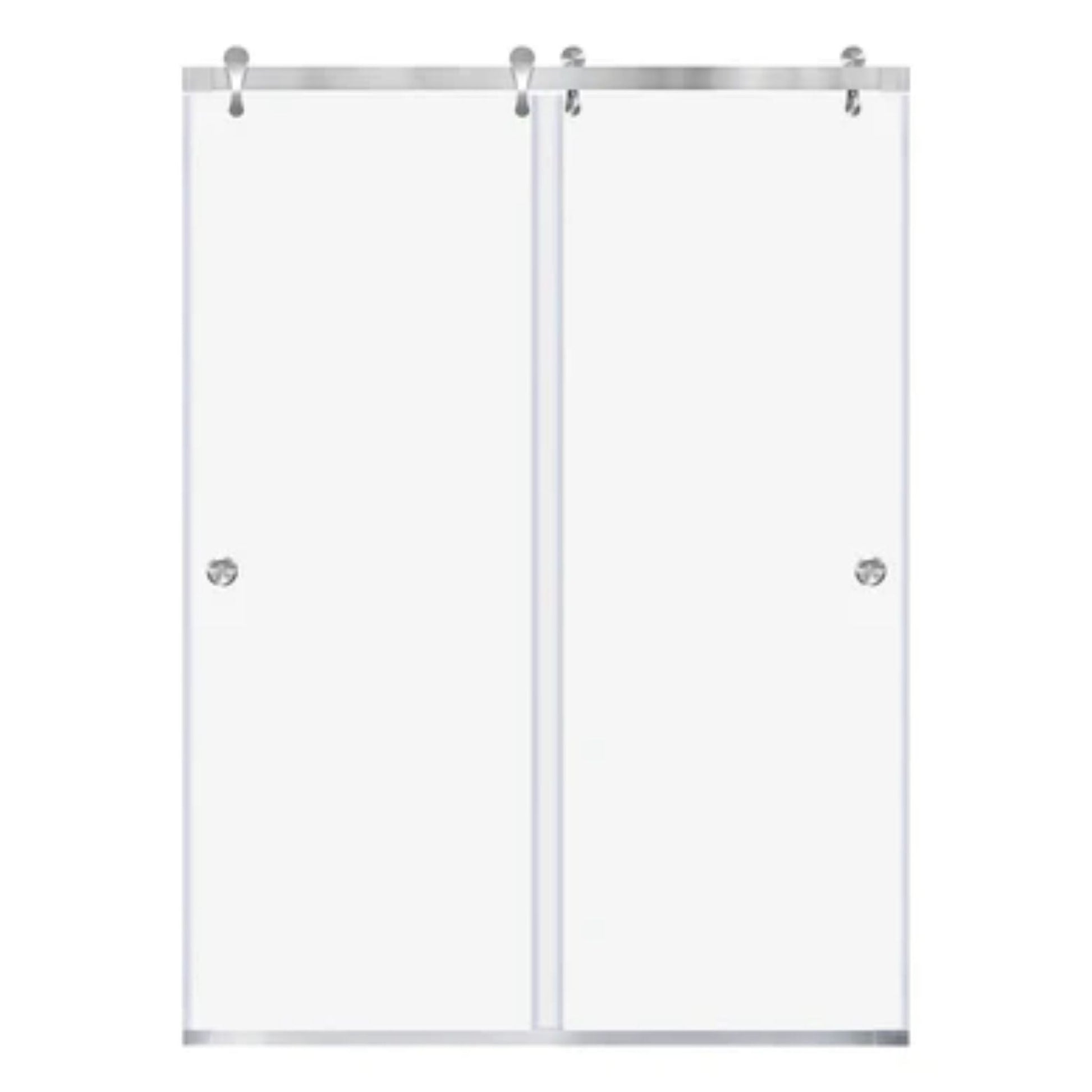 LessCare Ultra-H 45 1/2-48" x 76" Brushed Nickel Bypass Sliding Shower Door