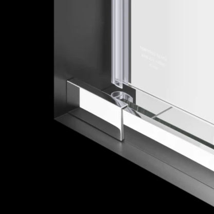 LessCare Ultra-H 57 1/2" - 60" x 62" Chrome Bypass Sliding Bathtub Door