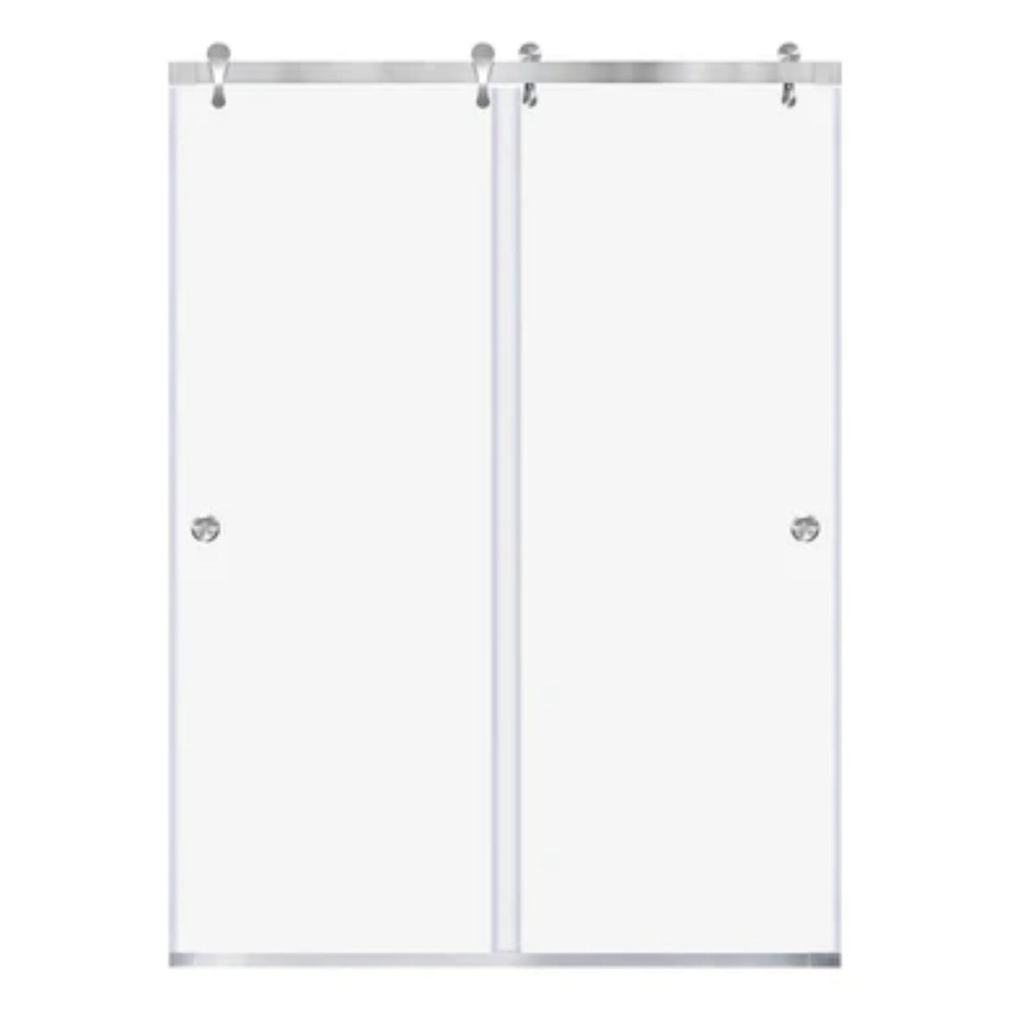 LessCare Ultra-H 57 1/2-60" x 76" Brushed Nickel Bypass Sliding Shower Door