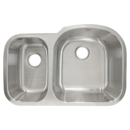 LessCare Undermount Stainless Steel Double Basin Kitchen Sink - L201L