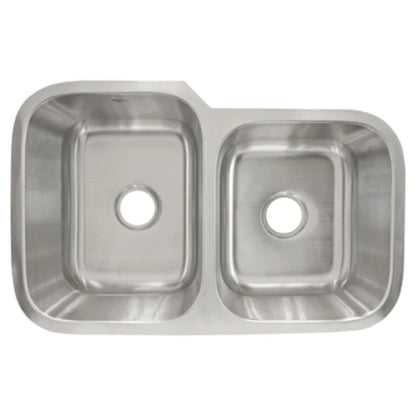 LessCare Undermount Stainless Steel Double Basin Kitchen Sink - L202R