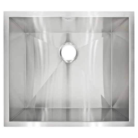 LessCare Zero-Radius Undermount Stainless Steel Single Basin Kitchen Sink - LP1