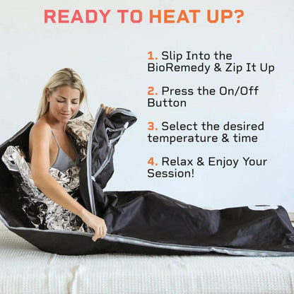 LifePro Fitness BioRemedy 31" x 71" Black Infrared Sauna Blanket