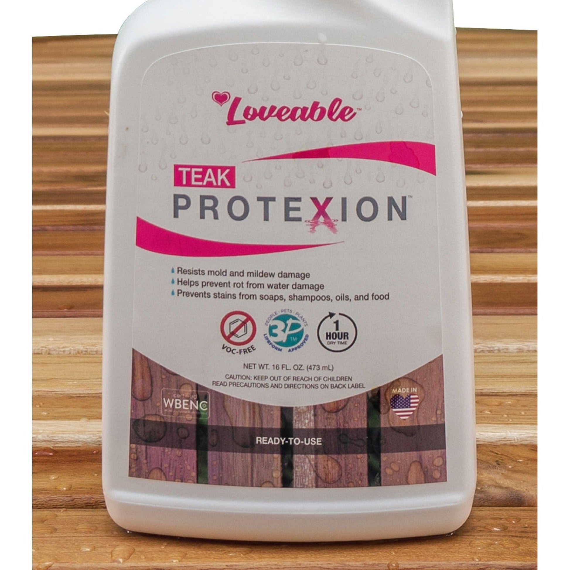 Loveable 16 oz. Spray Bottle Teak Protexion Sealer Protectant – US Bath  Store