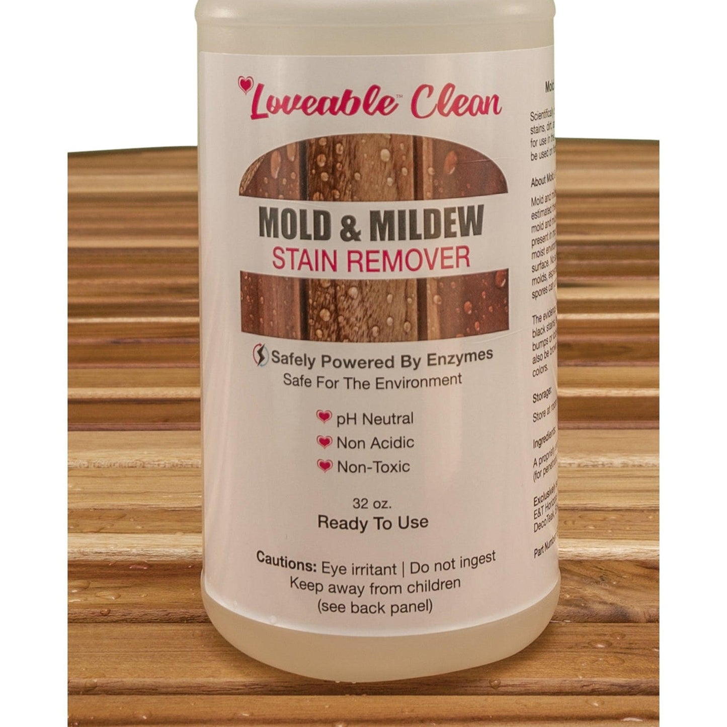 Loveable 32 oz. Spray Teak and Hardwoods Mold and Mildew Stain Remover