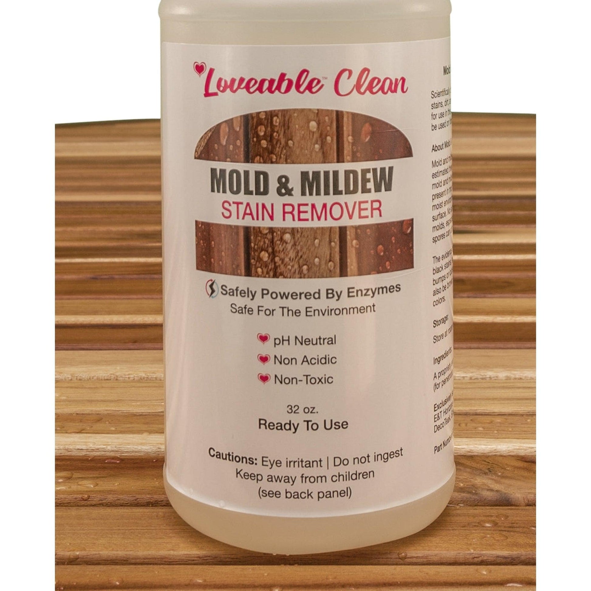 Loveable 32 oz. Spray Teak and Hardwoods Mold and Mildew Stain Remover