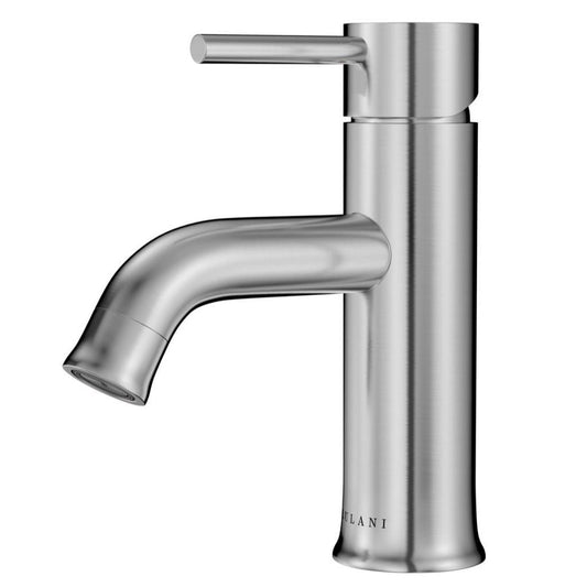 Lulani Aruba Brushed Stainless Steel 1.2 GPM Single Hole Faucet With Drain Assembly