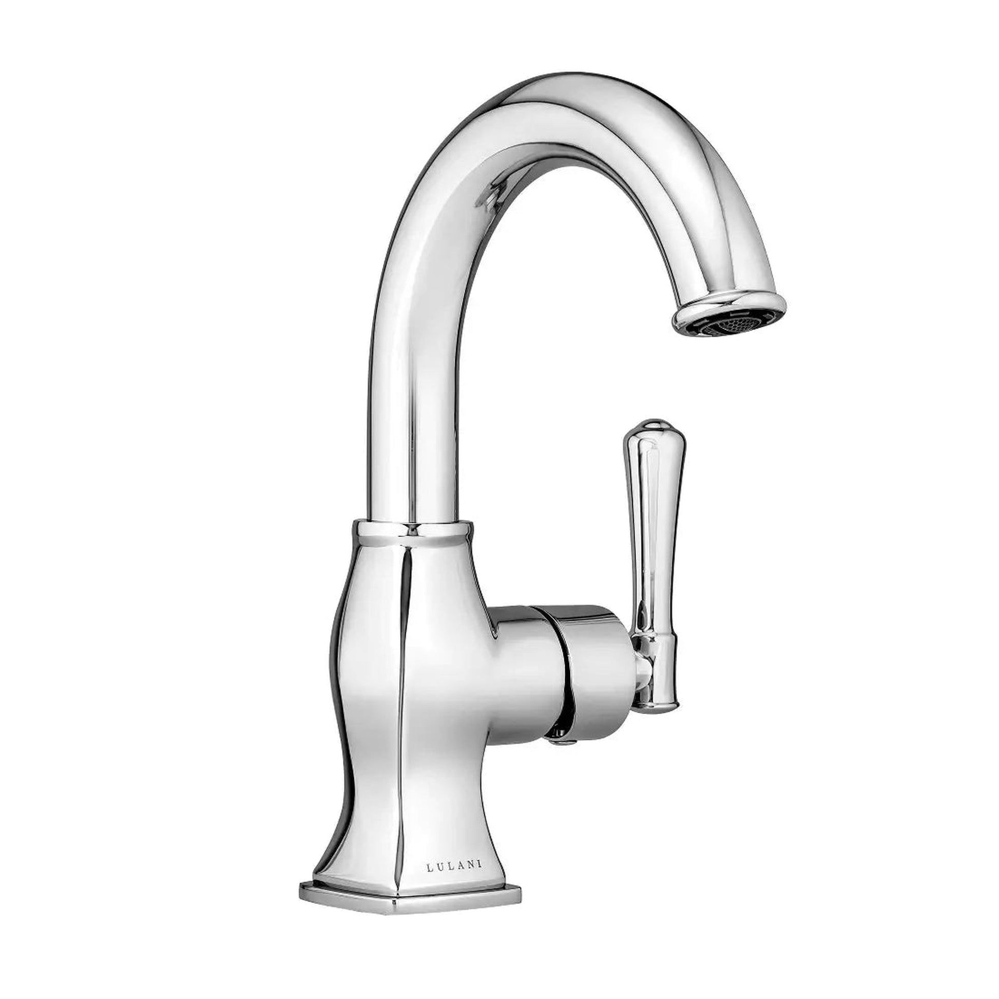 Lulani Aurora Chrome 1.2 GPM Single Hole 1-Handle Brass Faucet With Drain Assembly