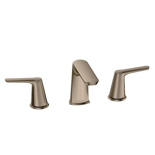Lulani Bora Bora Brushed Nickel 1.2 GPM Widespread Two Handle Faucet With Drain Assembly