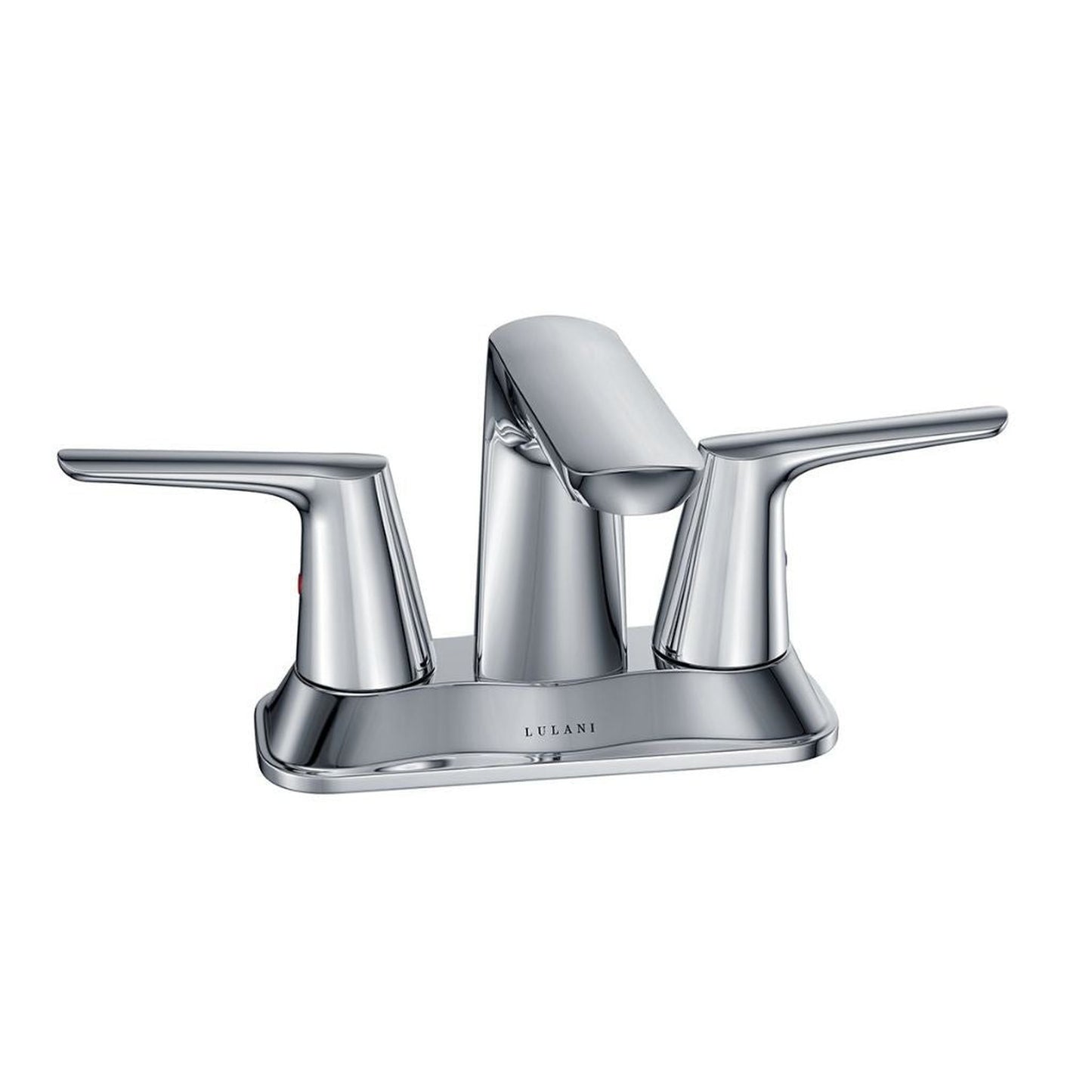 Lulani Bora Bora Chrome 1.2 GPM Two Handle Centerset Faucet With Drain Assembly