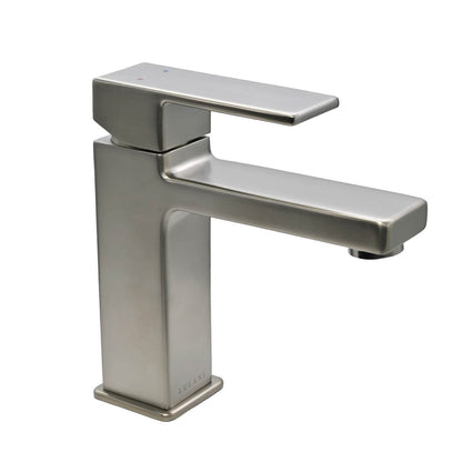 Lulani Capri Brushed Nickel 1.2 GPM 1-Lever Handle Single Hole Brass Faucet With Drain Assembly