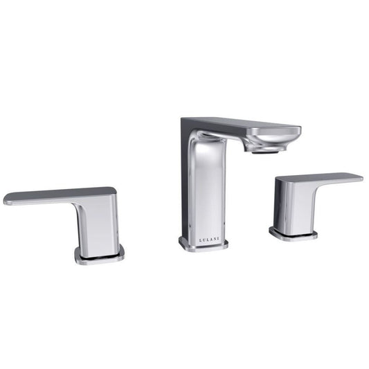 Lulani Corsica Chrome 1.2 GPM Two Handle Widespread Faucet With Drain Assembly