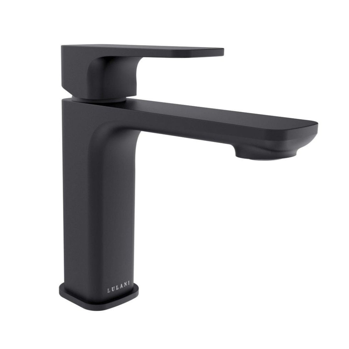 Lulani Corsica Matte Black 1.2 GPM Single Hole One Handle Faucet With Drain Assembly