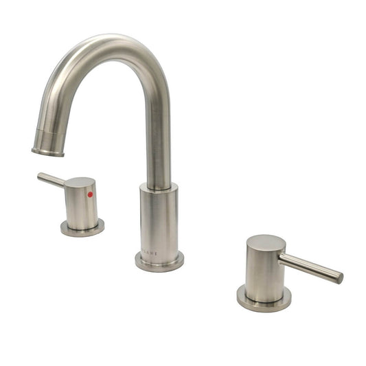 Lulani St. Lucia 8" Brushed Nickel 1.2 GPM Two Handle Widespread Faucet With Drain Assembly