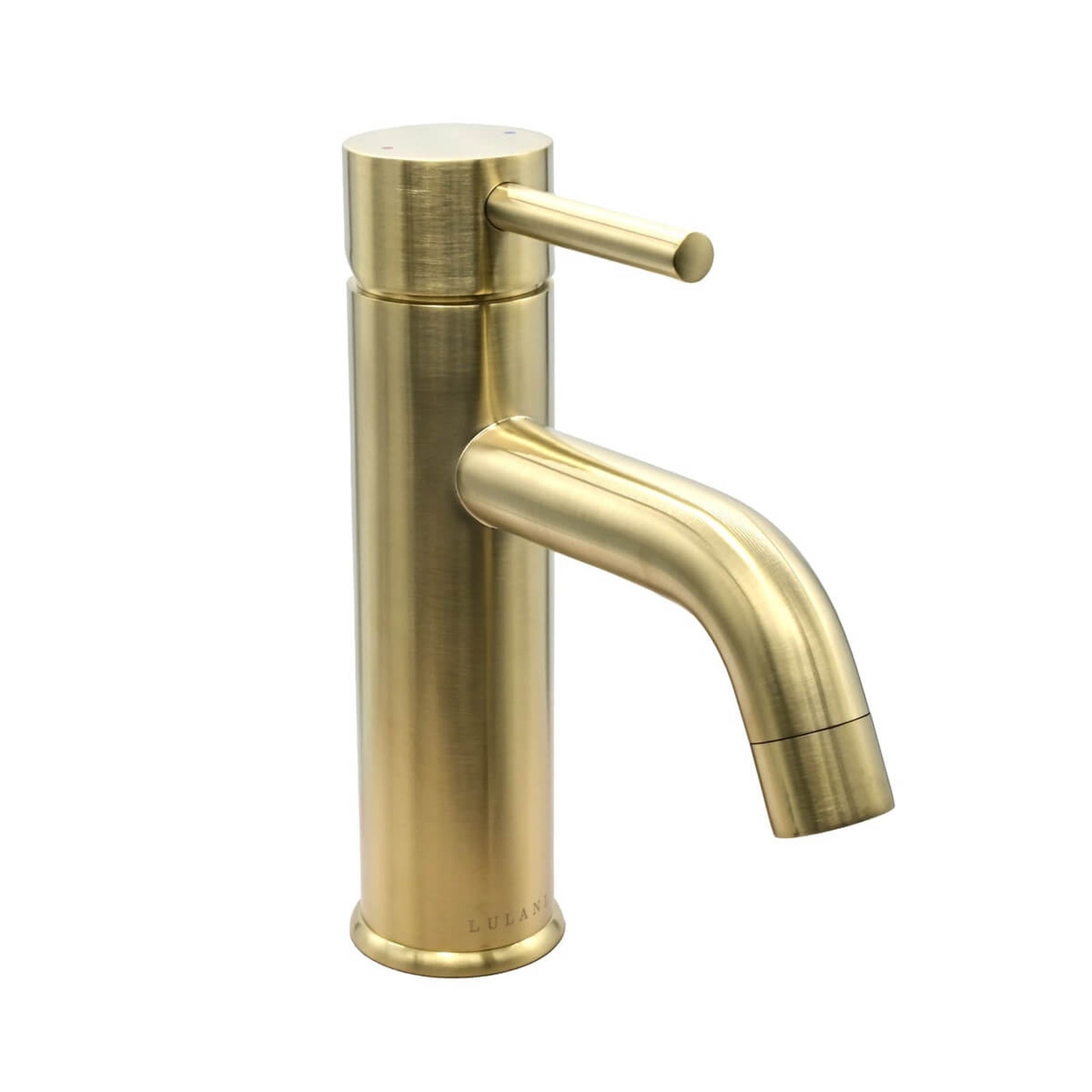 Lulani St. Lucia Champagne Gold 1.2 GPM 1-Handle Single Hole Brass Faucet With Drain Assembly