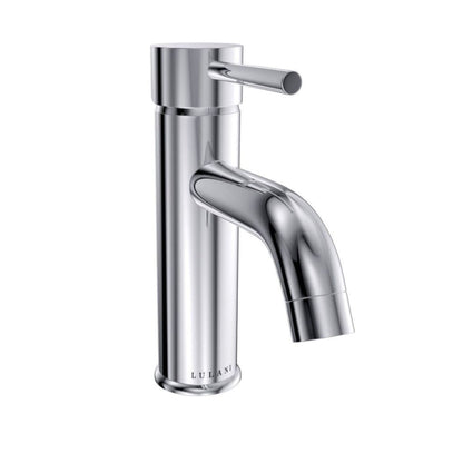 Lulani St. Lucia Chrome 1.2 GPM 1-Handle Single Hole Brass Faucet With Drain Assembly