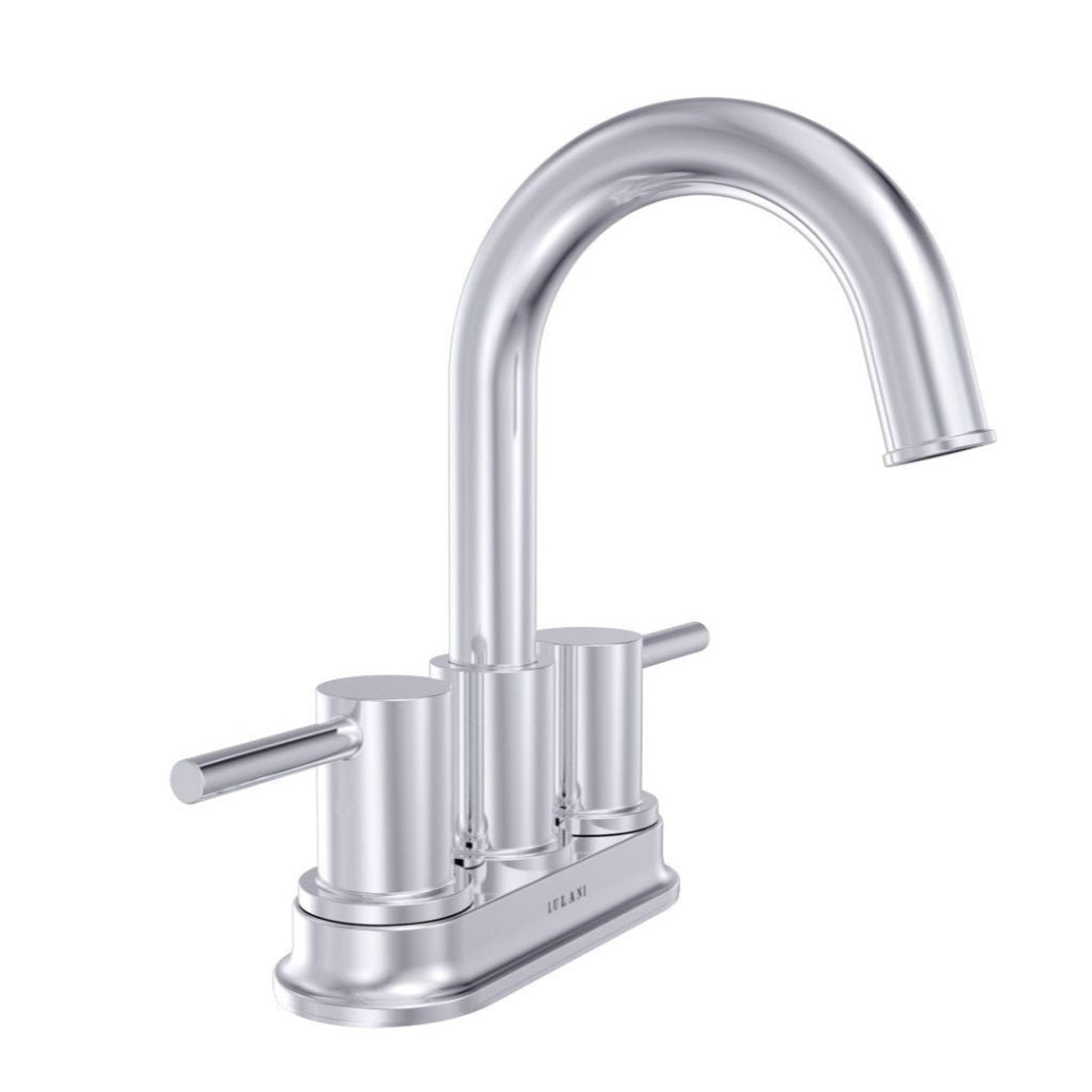Lulani St. Lucia Chrome 1.2 GPM Two Handle Centerset Faucet With Drain Assembly